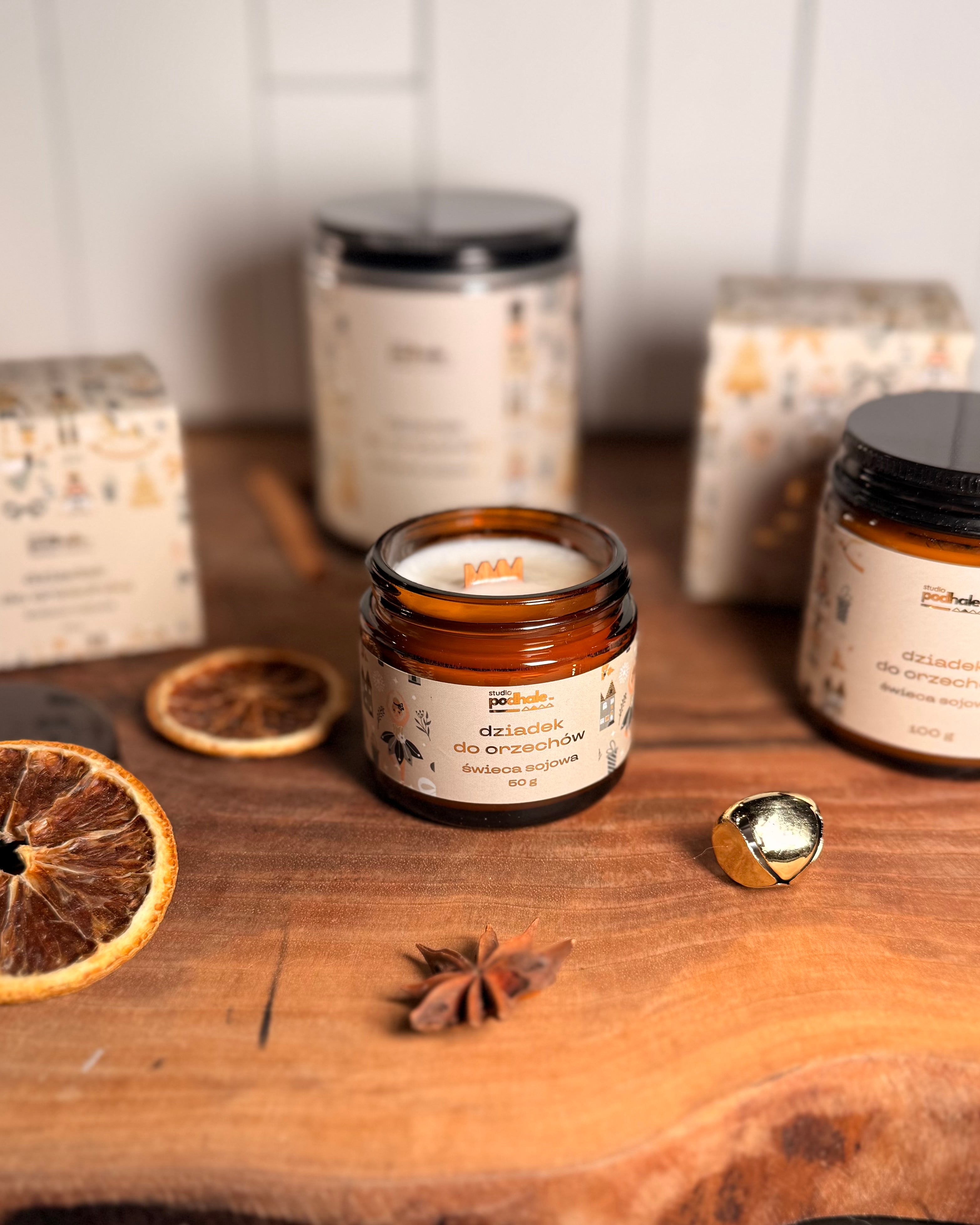 Świeca sojowa - Dziadek do orzechów