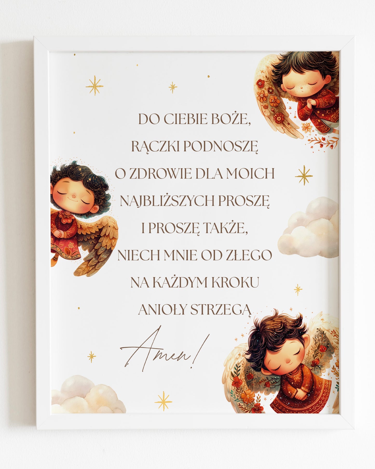 Benedicta – plakat z modlitwą na chrzest