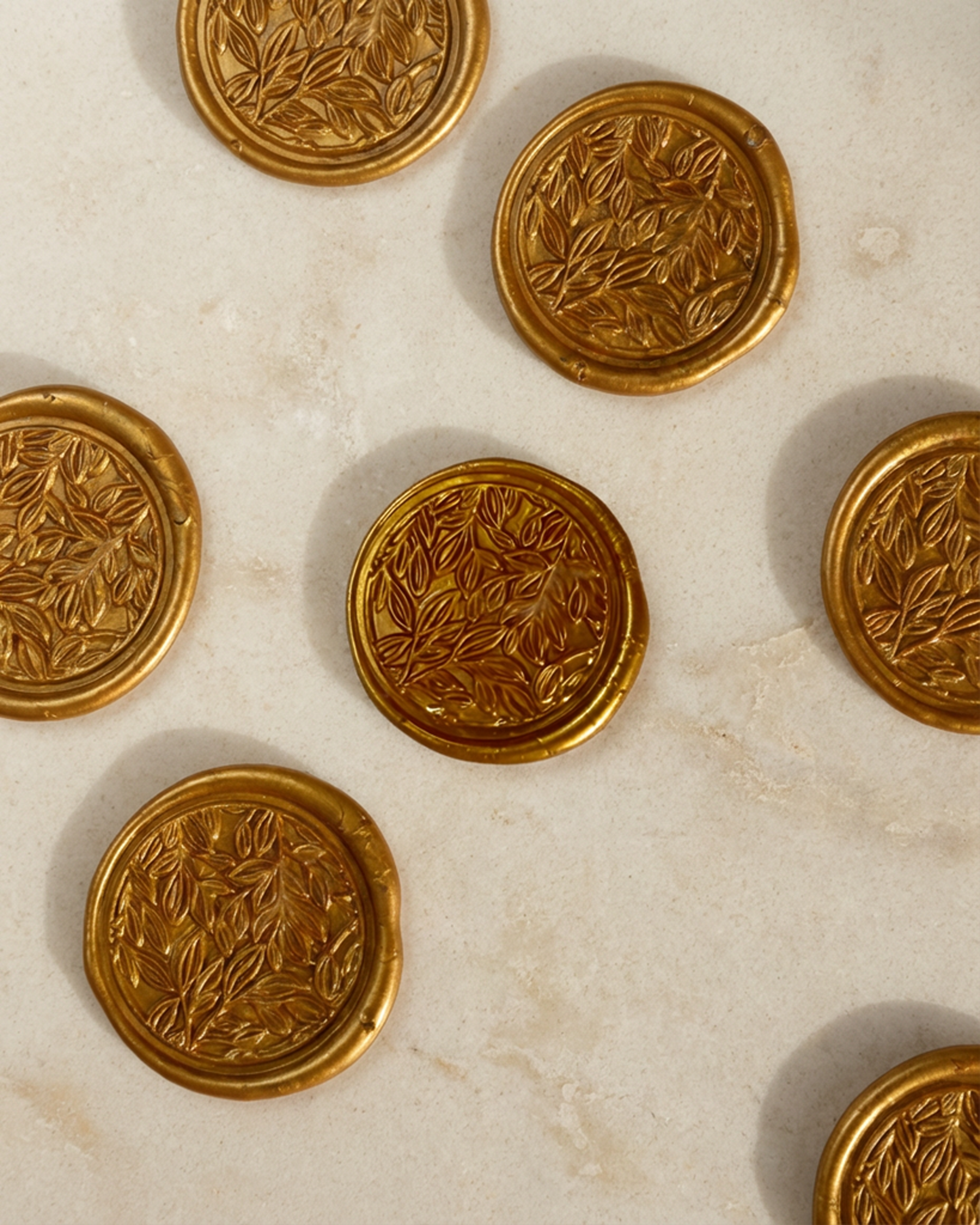 Odbicie lakowe Liście