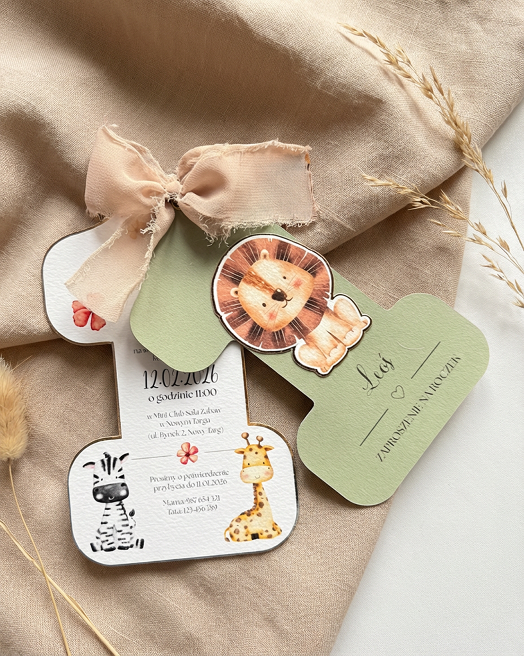 Zaproszenie na roczek Safari