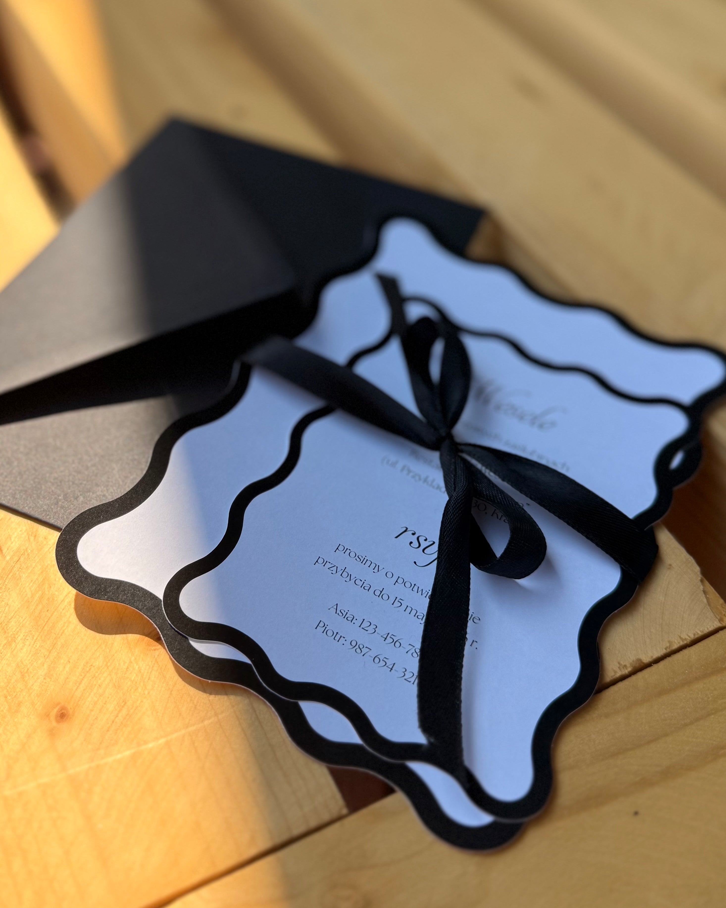 Zaproszenie ślubne Noirelle