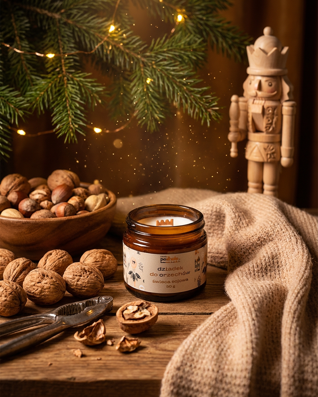 Świeca sojowa - Dziadek do orzechów