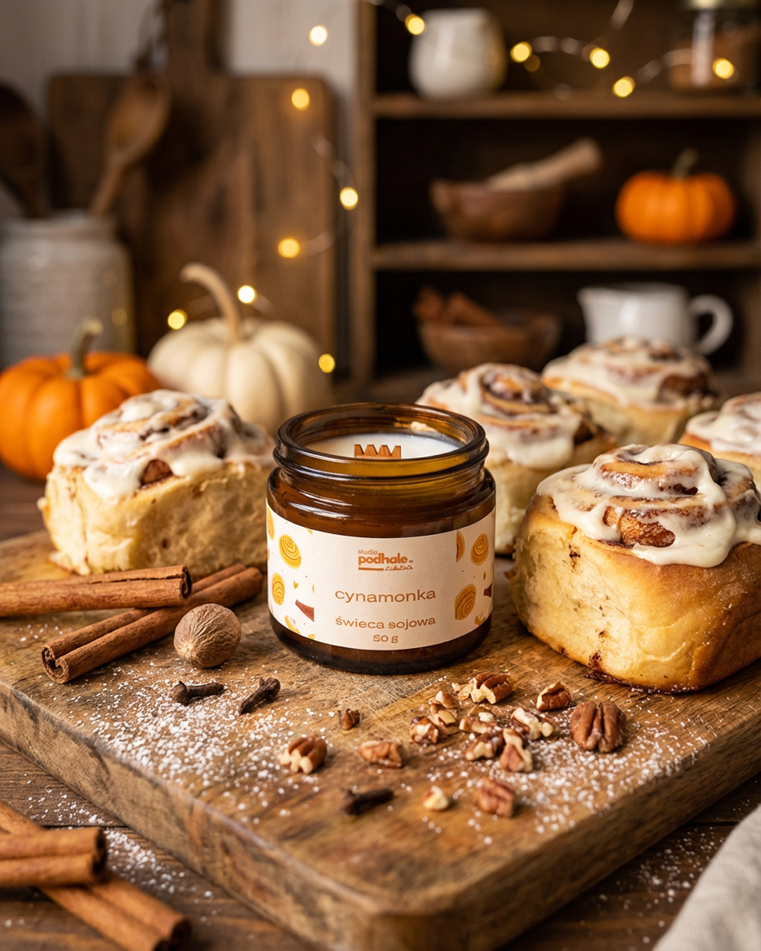 Świeca sojowa "Cynamonka"