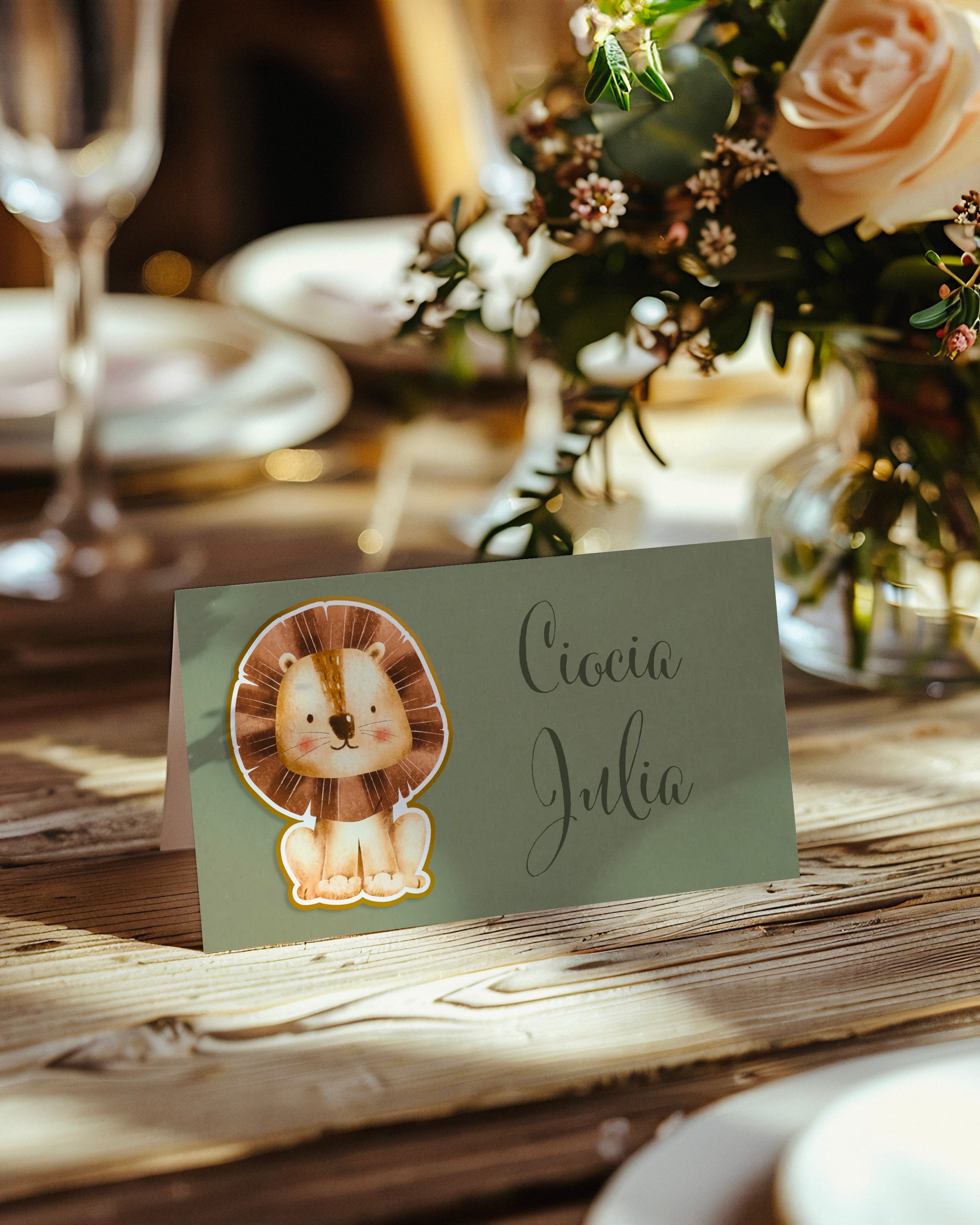 Winietki urodzinowe Safari