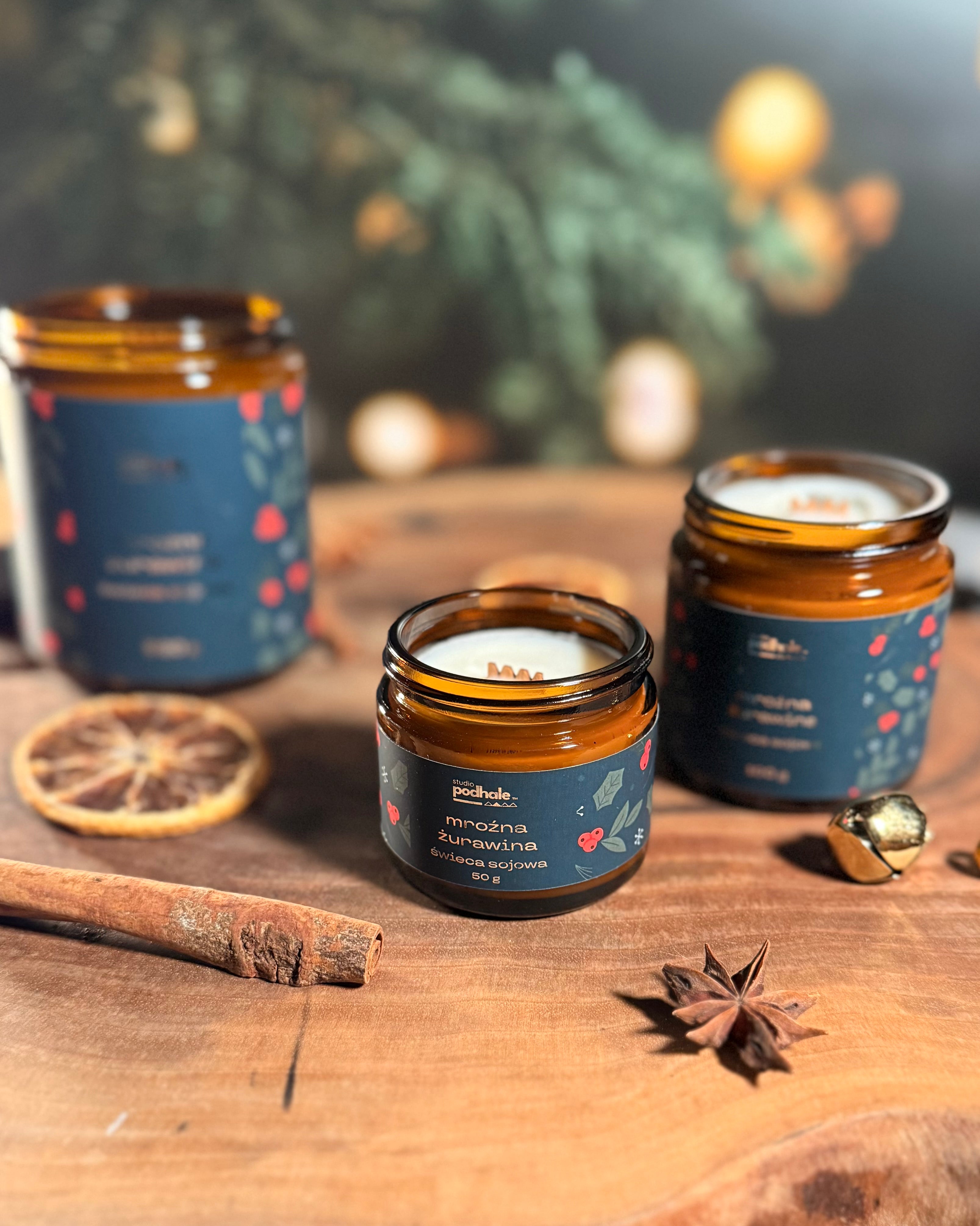 Świeca sojowa - Mroźna żurawina