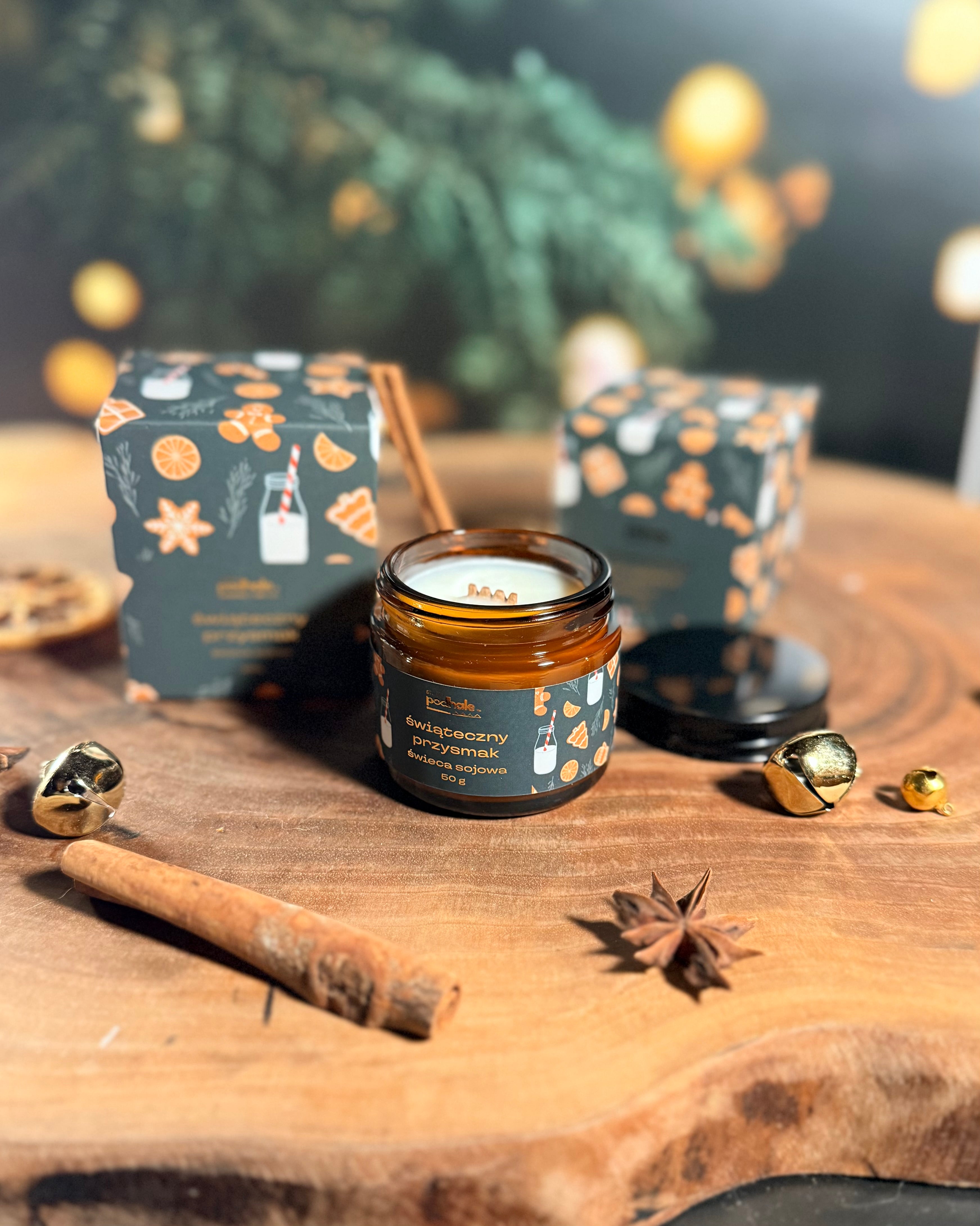 Świeca sojowa - Świąteczny przysmak