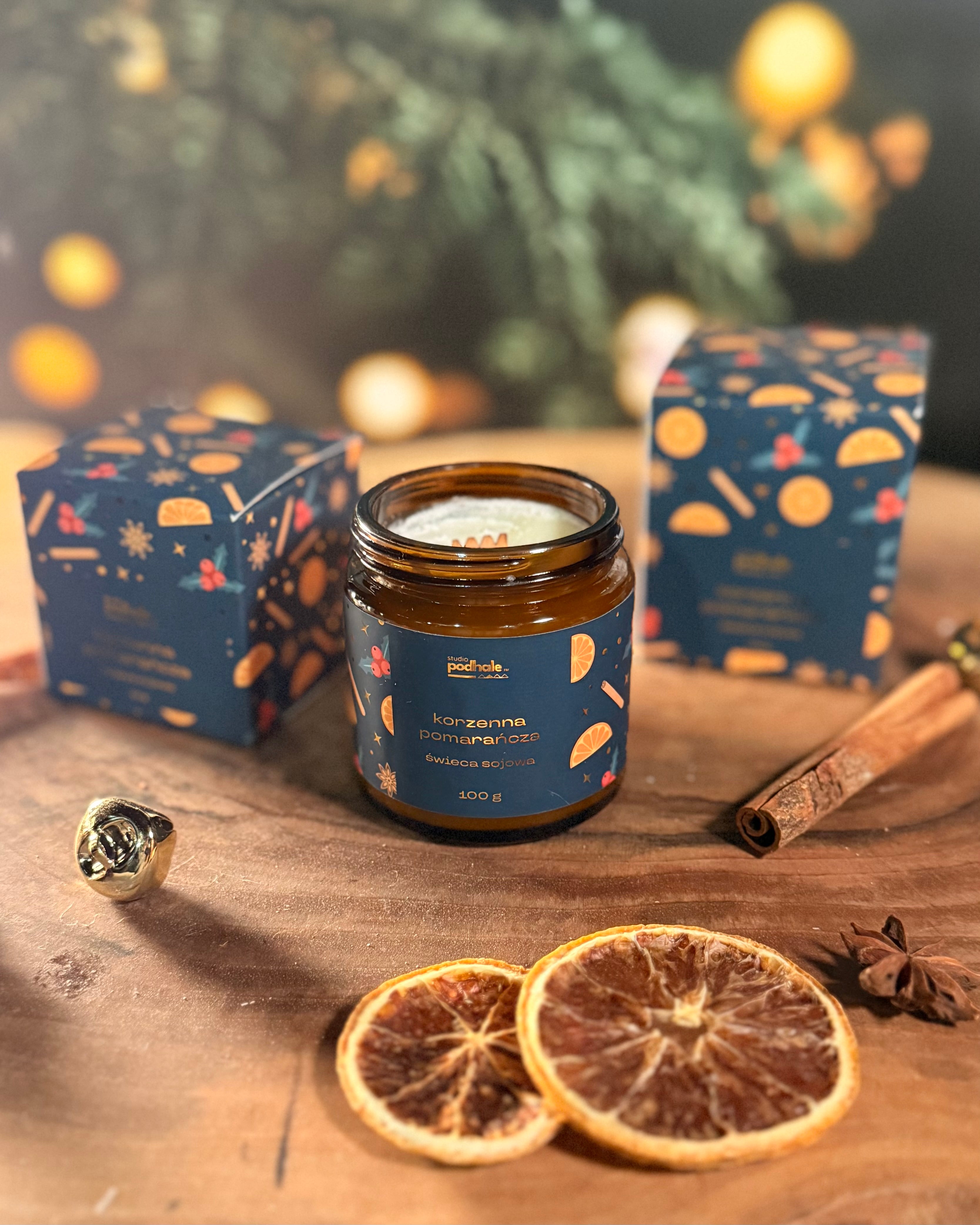 Świeca sojowa - Korzenna pomarańcza