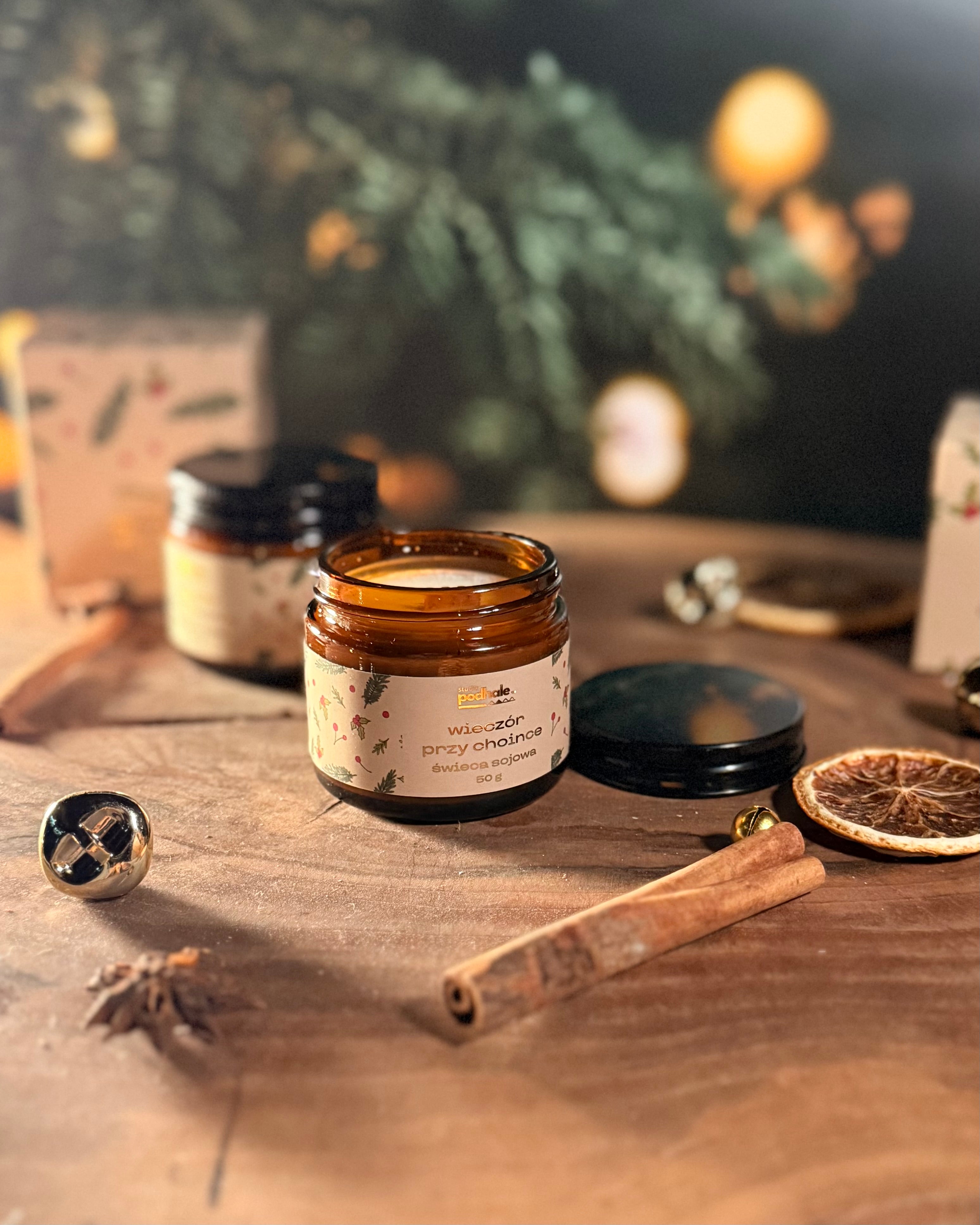 Świeca sojowa - Wieczór przy choince