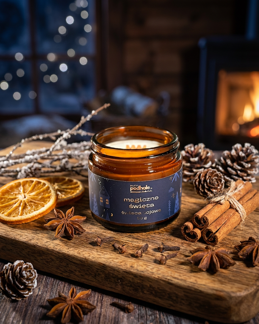 Świeca sojowa - Magiczne Święta