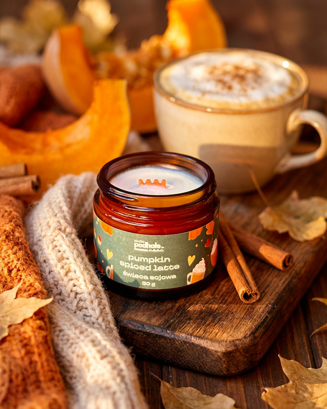 Świeca sojowa Pumpkin spiced latte